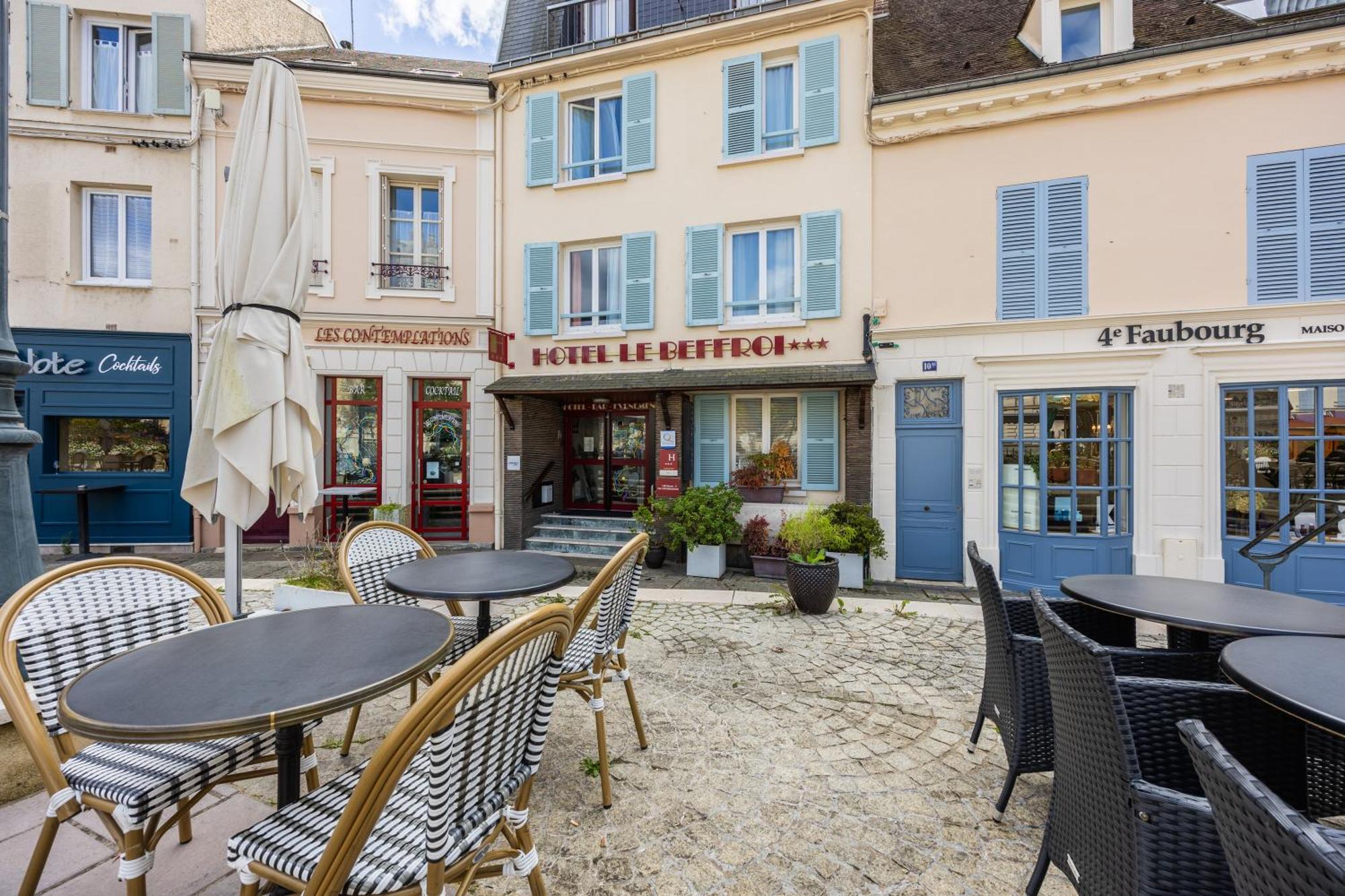 Hotel Le Beffroi ドルー エクステリア 写真