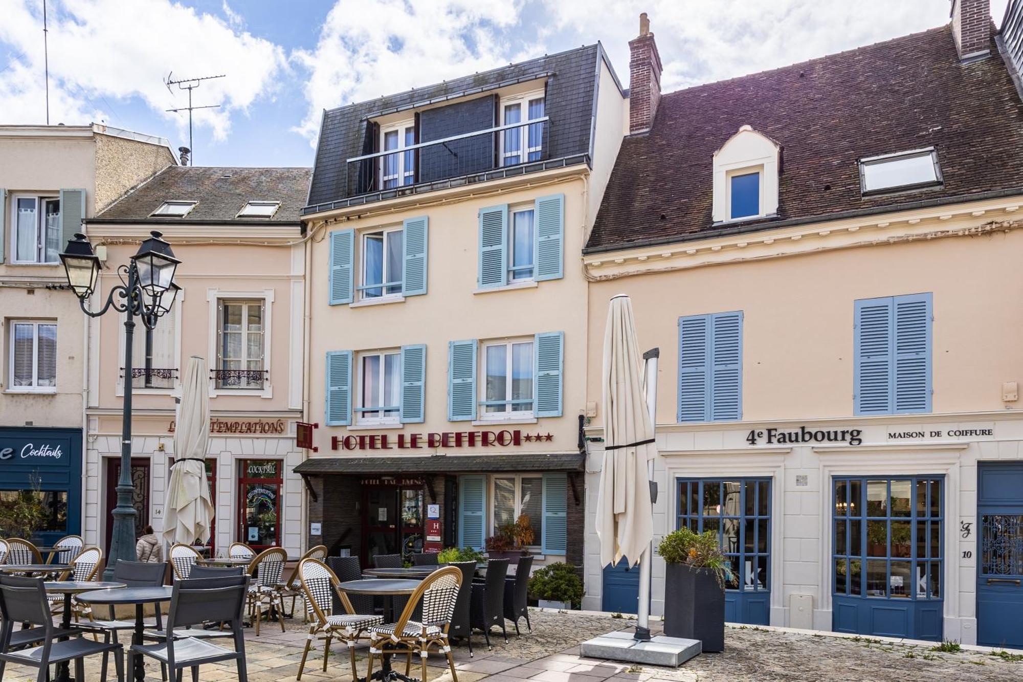 Hotel Le Beffroi ドルー エクステリア 写真